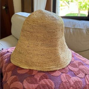 Raffia straw bucket hat & other stories large